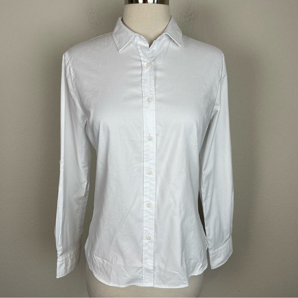 Peter Millar White Long Sleeve Button Down Shirt NWT Small